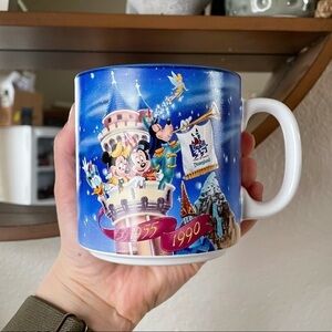 Vintage Disney Disneyland Anniversary 1990 Coffee Mug